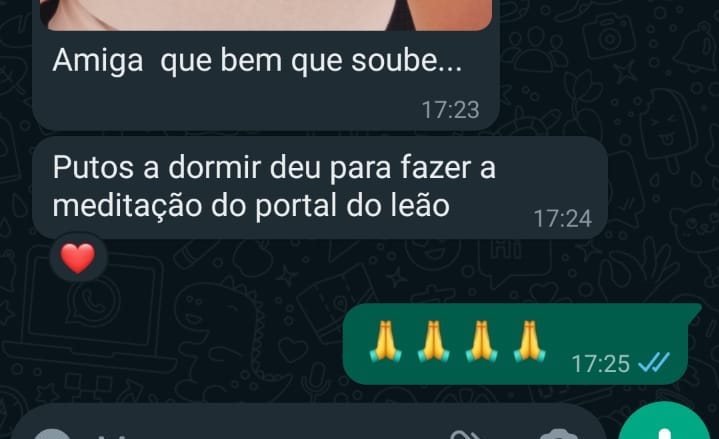 Mensagem de Andreia